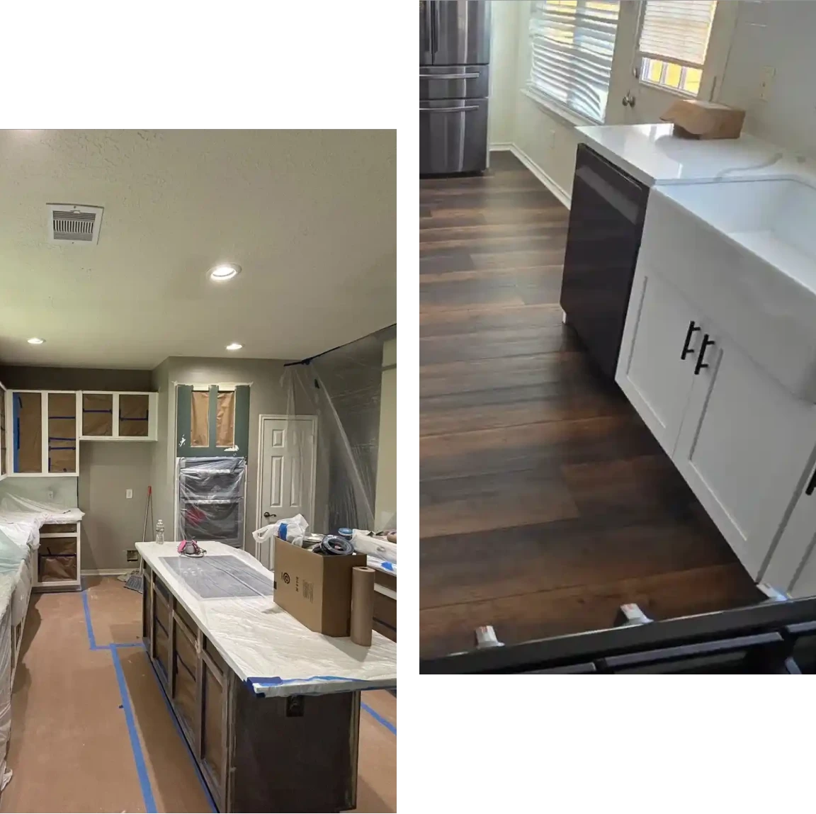 Kitchen renovation in progress
